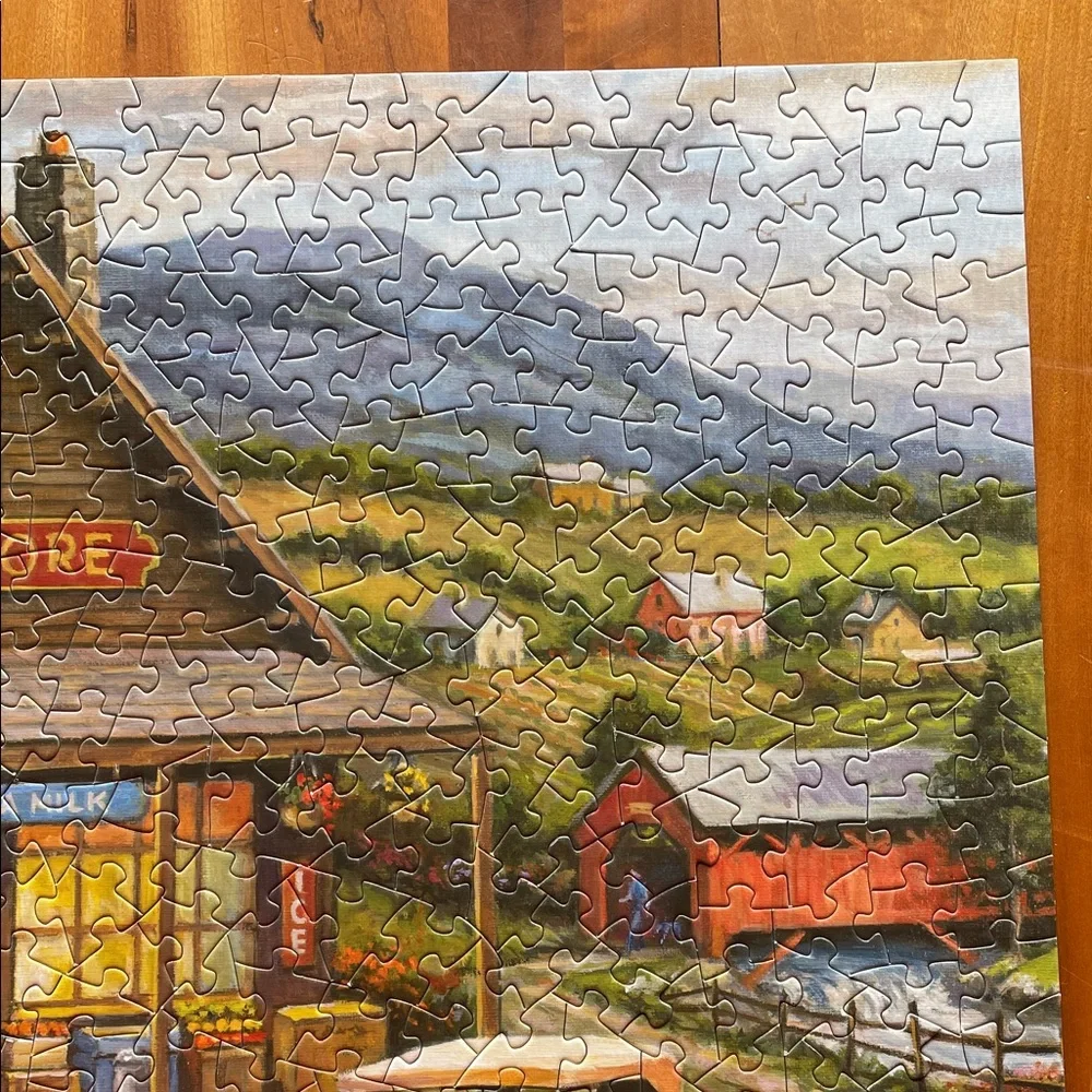 Spilsbury 500-Piece Puzzle - Laura’s General Store with Classic Yellow Car - Picture 8 of 10